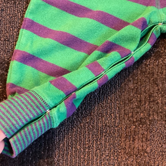 Vintage Baby Gap 6-piece Dress Pants Socks Shoes Striped Green & Purple 12-18 m - Picture 8 of 16